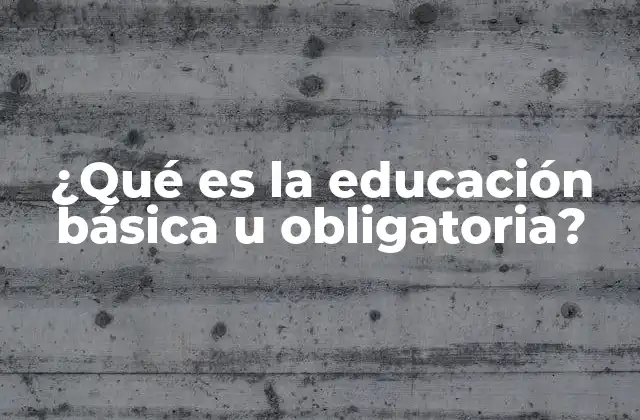 El papel de la educación básica en el desarrollo personal