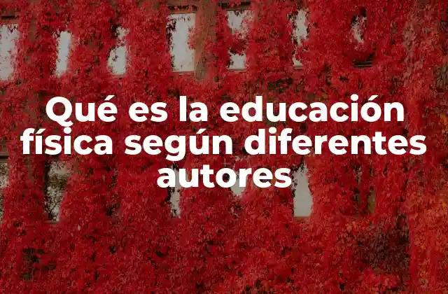 Qué es la Educación Física según Diferentes Autores