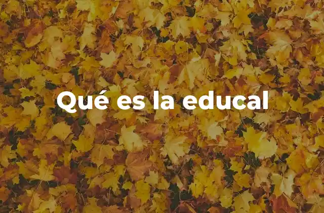 Qué es la Educal