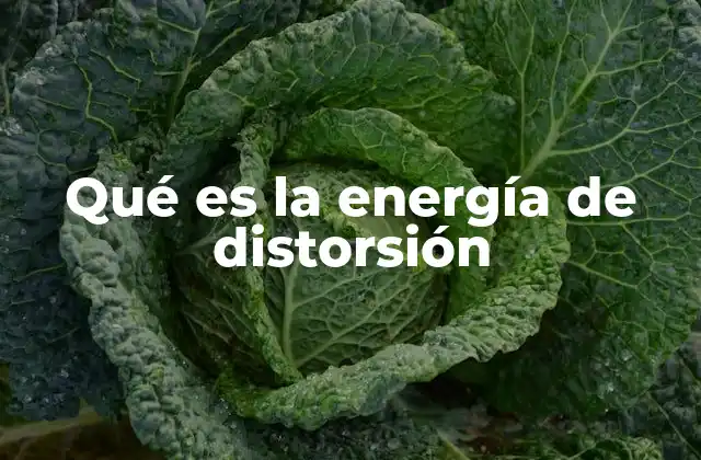 Qué es la Energía de Distorsión