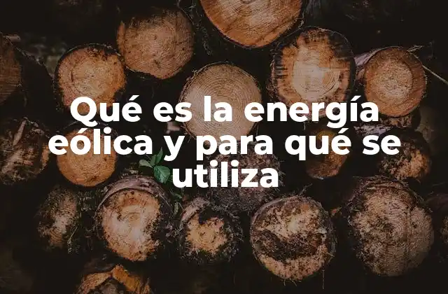 El papel de la energía eólica en la transición energética mundial