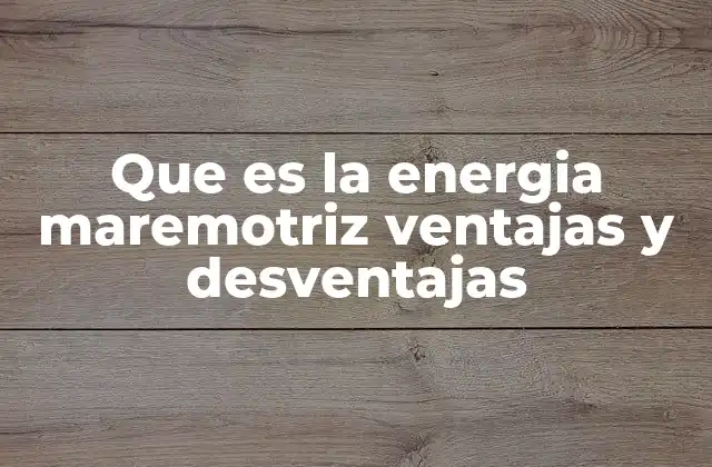 La energía derivada del océano y su impacto en la transición energética