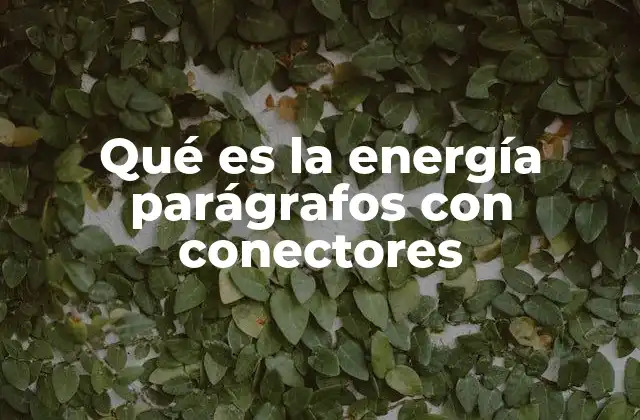 La energía en el lenguaje escrito