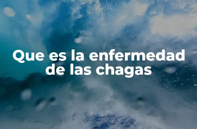Que es la Enfermedad de las Chagas