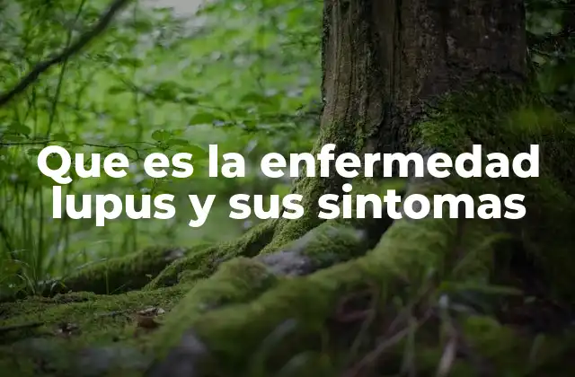 Que es la Enfermedad Lupus y Sus Sintomas