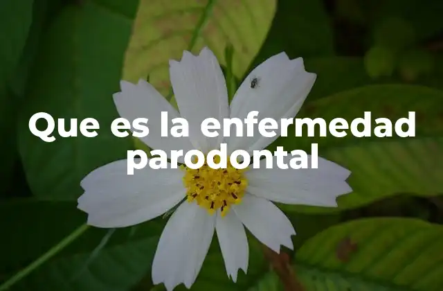 Que es la Enfermedad Parodontal