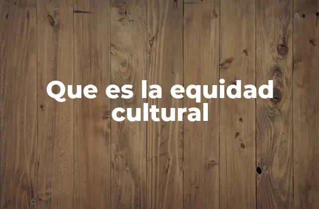 Que es la Equidad Cultural 2 El papel de las políticas públicas en la equidad cultural