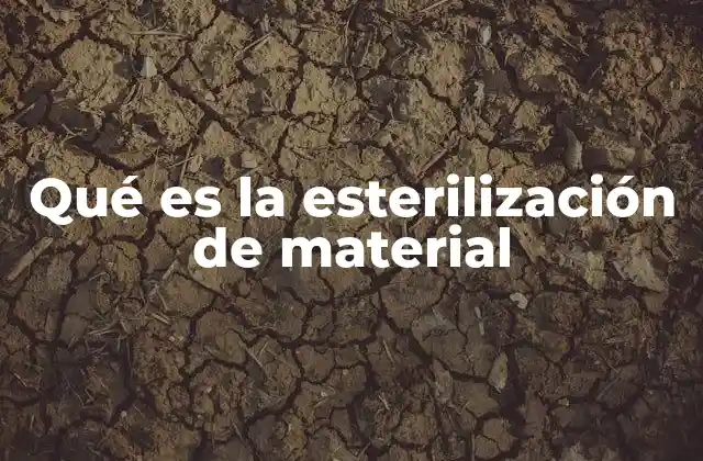 Qué es la Esterilización de Material