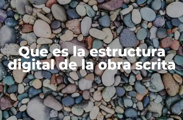 Que es la Estructura Digital de la Obra Scrita 2 La transformación del texto en el entorno digital