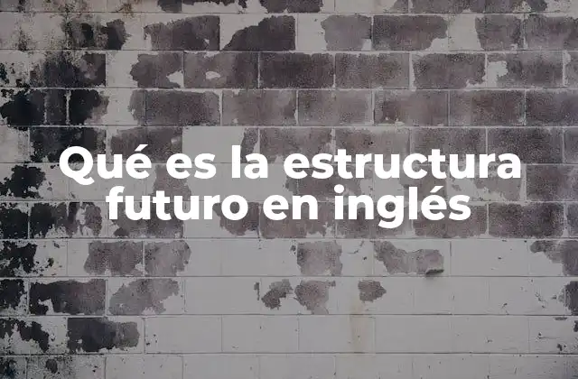 Qué es la Estructura Futuro en Inglés