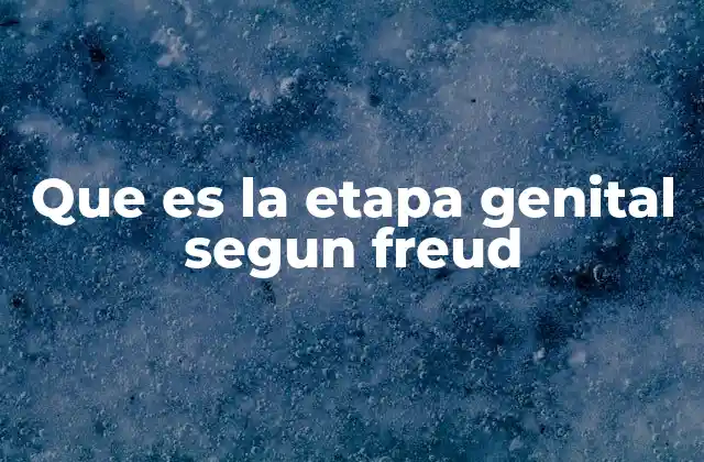 Que es la Etapa Genital Segun Freud 2 El proceso de madurez sexual en la psicología freudiana