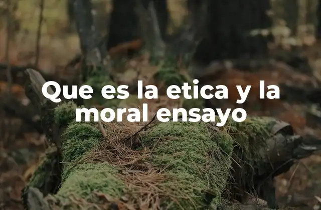 La importancia de la ética y la moral en la vida social y profesional