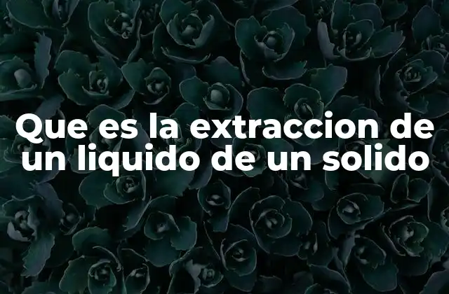 Aplicaciones de la extracción de líquidos de sólidos en distintas industrias