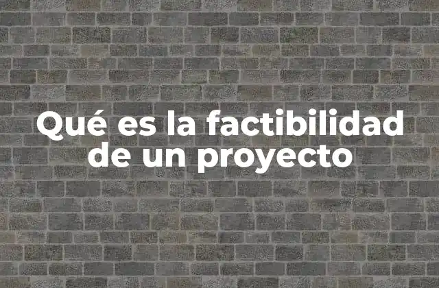Qué es la Factibilidad de un Proyecto 2 Evaluación previa antes de comenzar cualquier idea