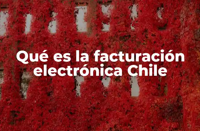 Qué es la Facturación Electrónica Chile