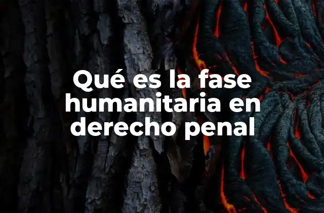 Qué es la Fase Humanitaria en Derecho Penal 2 El enfoque humanitario en la justicia penal