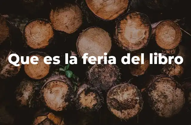 Que es la Feria Del Libro