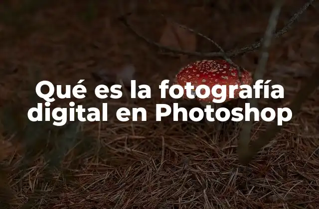 Qué es la Fotografía Digital en Photoshop