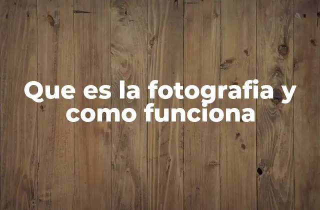 Que es la Fotografia y como Funciona 2 La evolución de la captura de imágenes