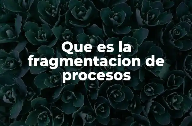 Que es la Fragmentacion de Procesos 2 Cómo afecta la fragmentación a la gestión de memoria