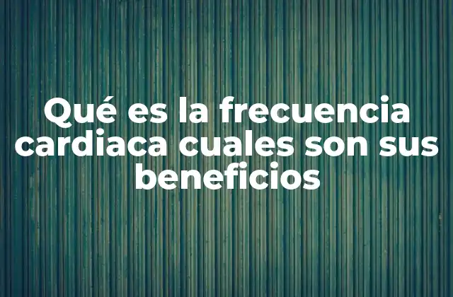 Qué es la Frecuencia Cardiaca Cuales Son Sus Beneficios