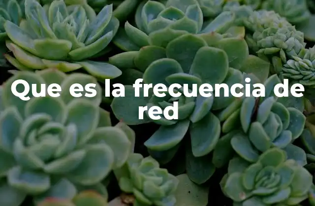 Que es la Frecuencia de Red