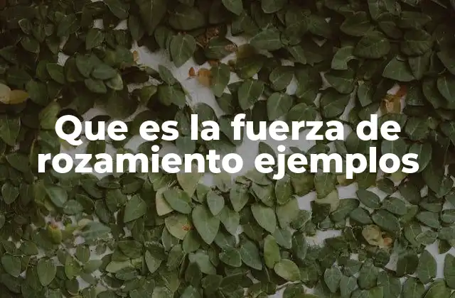 Cómo afecta el rozamiento a las interacciones físicas