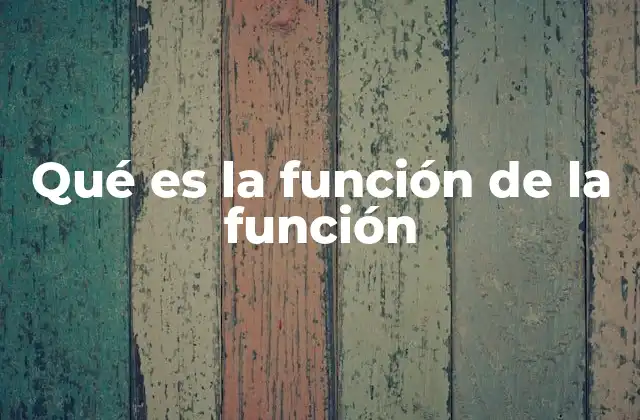 El rol de las funciones en la ciencia y la tecnología