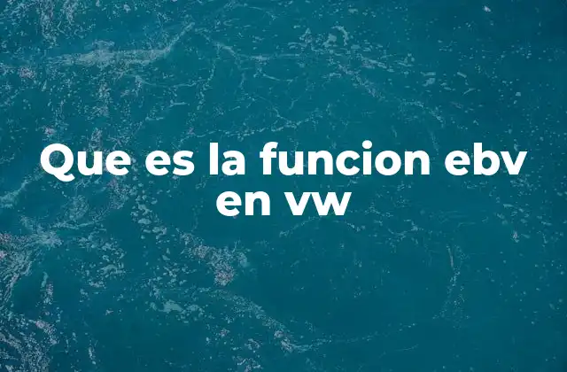 El papel del EBV en la seguridad vial de los vehículos Volkswagen