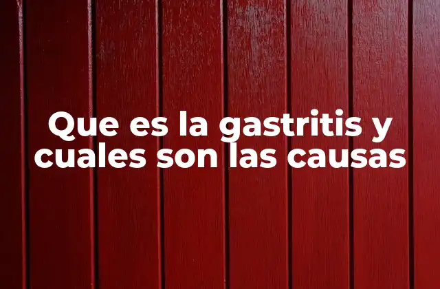 Que es la Gastritis y Cuales Son las Causas 2 Factores que pueden desencadenar una inflamación gástrica
