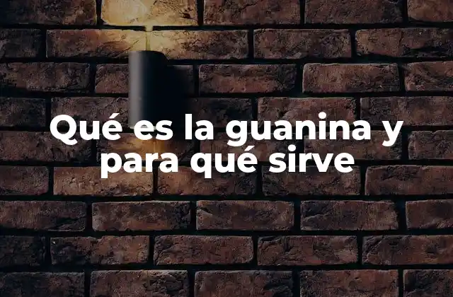 Qué es la Guanina y para Qué Sirve