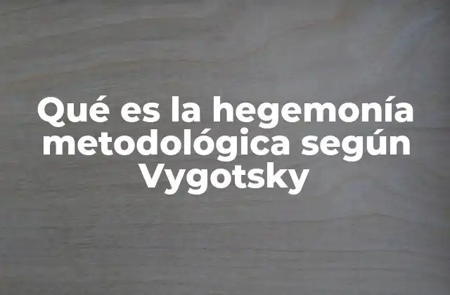 El impacto de la hegemonía metodológica en la psicología