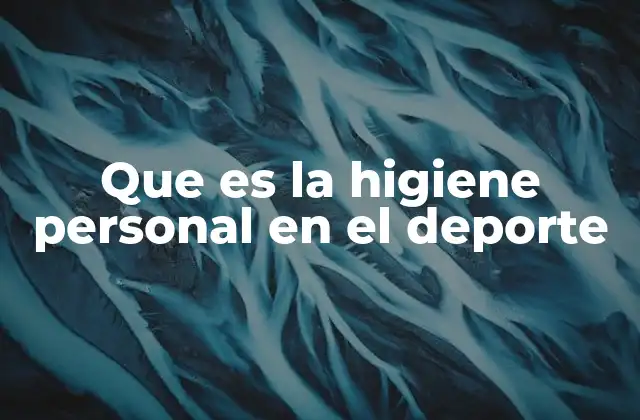 La importancia de la limpieza corporal en los deportistas