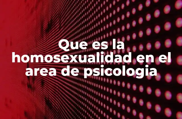 La homosexualidad como expresión de la diversidad humana