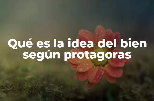Qué es la Idea Del Bien según Protagoras 2 La filosofía relativista y su relación con el bien