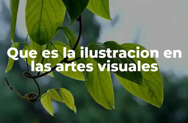 Que es la Ilustracion en las Artes Visuales