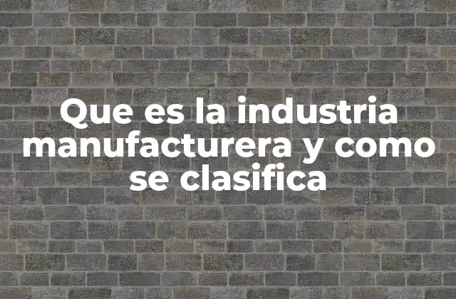 El rol de la industria manufacturera en la economía moderna