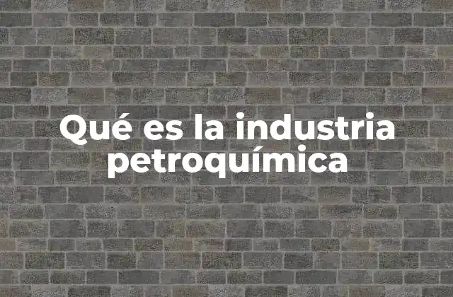Qué es la Industria Petroquímica