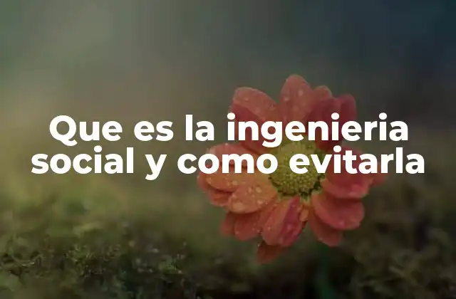 Que es la Ingenieria Social y como Evitarla