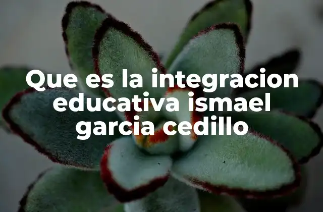 El legado de Ismael García Cedillo en la educación inclusiva