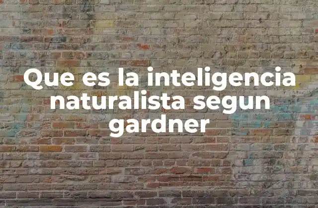 Cómo se manifiesta la inteligencia naturalista en la vida cotidiana