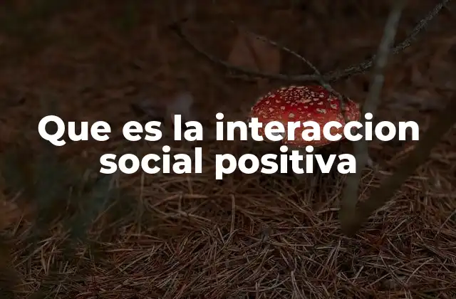 Que es la Interaccion Social Positiva 2 El rol de las emociones en la interacción social positiva