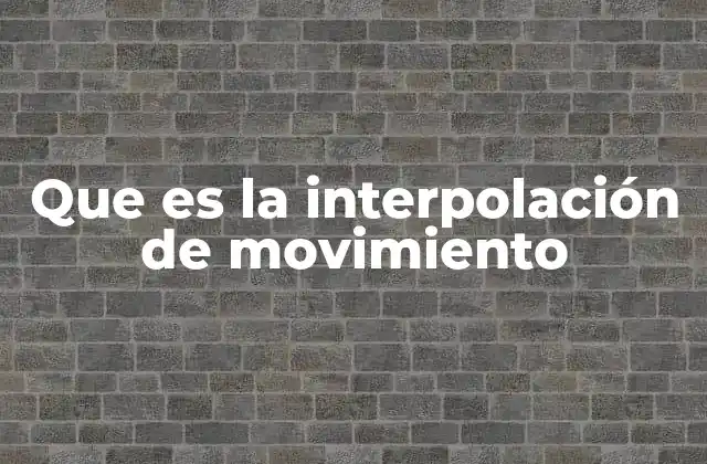 Movimiento entre puntos: una mirada técnica