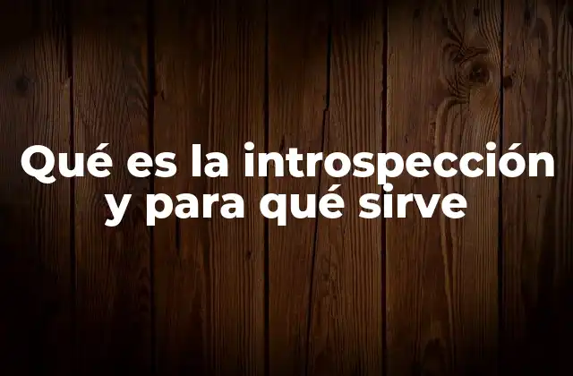 Qué es la Introspección y para Qué Sirve 2 El arte de observar la mente interior sin juicios