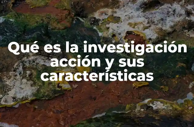 Qué es la Investigación Acción y Sus Características