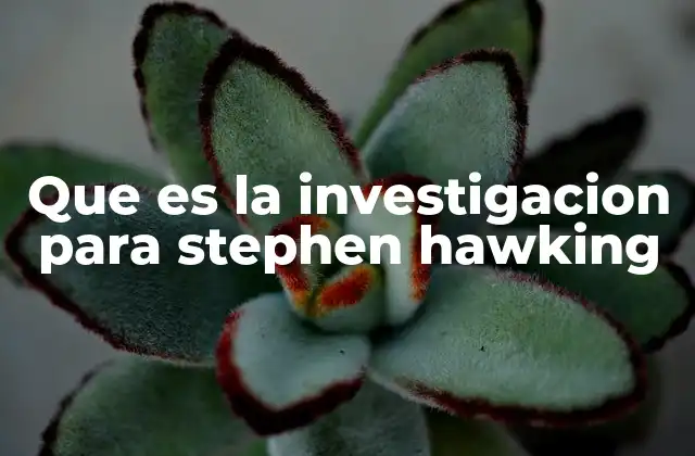 Que es la Investigacion para Stephen Hawking 2 Cómo Stephen Hawking transformó la ciencia desde su silla de ruedas