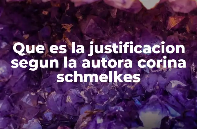 Que es la Justificacion Segun la Autora Corina Schmelkes