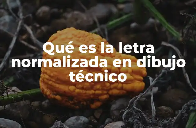 Qué es la Letra Normalizada en Dibujo Técnico