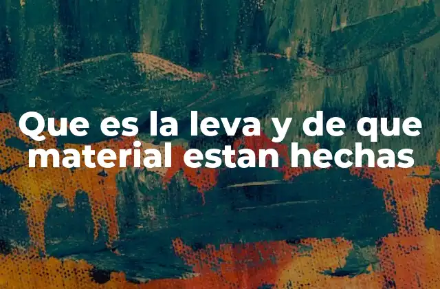 Que es la Leva y de que Material Estan Hechas 2 El papel de las levas en los sistemas mecánicos