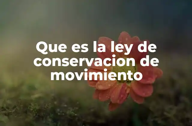 La importancia de la conservación en sistemas físicos